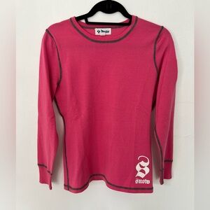 Meister Sweater Womens Large Pink Wool Blend